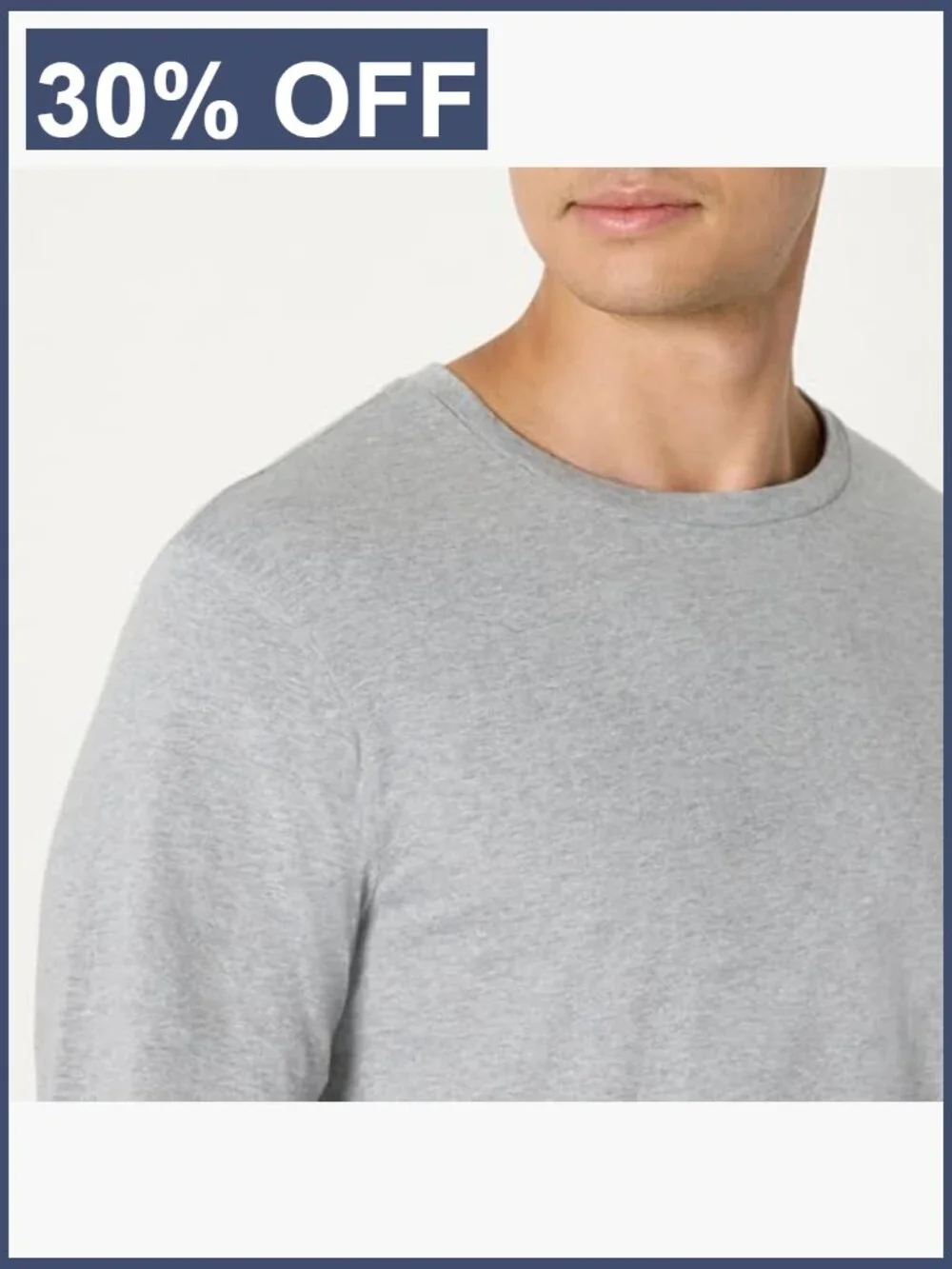 Men's Slim Fit Crewneck Undershirts Cotton Jersey 6 Pack